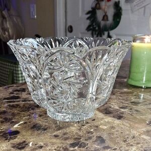 Elegant Crystal Cut Glass Bowl